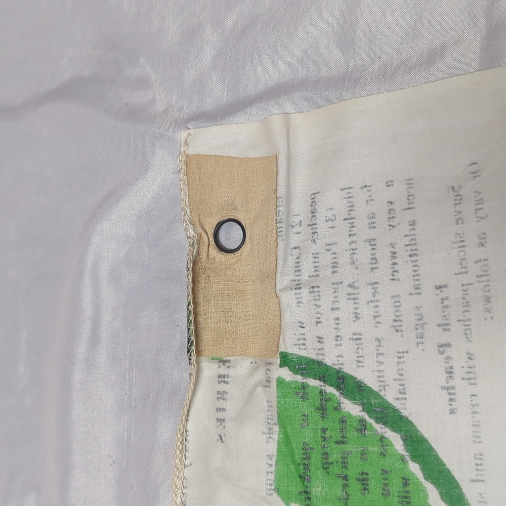 Vintage F. Schumacher "Home Grown" Vegetables Recipe Fabric Sample 26" X 36" SEE - Picture 9 of 10